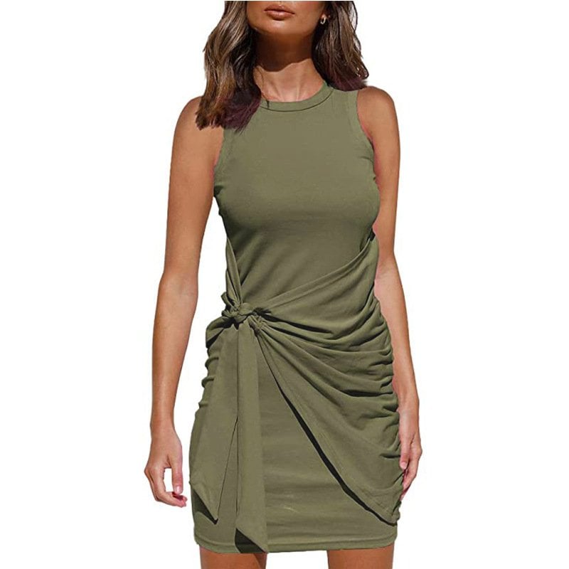 (Multiple Colour) - Casula Wrap Skirt Knit Dress