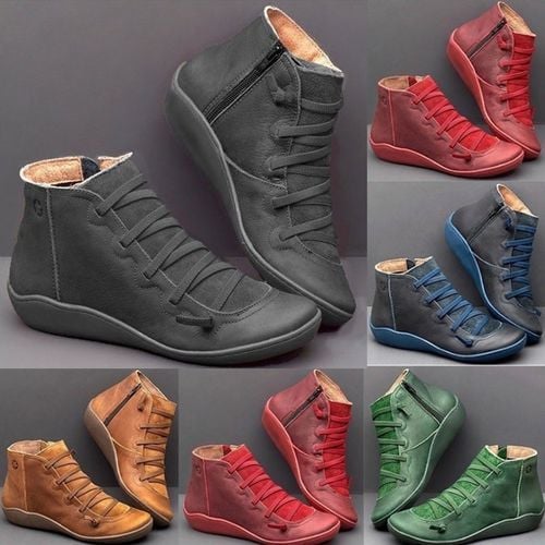 🔥Oferta especial 49 % de descuento🔥 - Botas cómodas de cuero hechas a mano para dar soporte al pie 