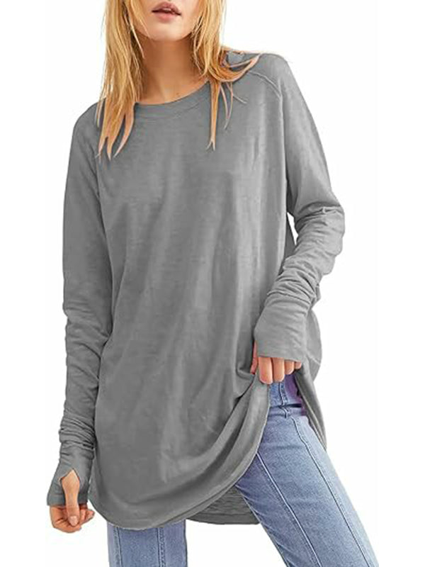 Women's Casual Loose T-Shirts with Thumb Holes (Buy 3 Free Shipping)