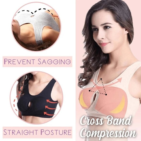 Buy 1 Get 2 Free Now😍-Pure Cotton Instantly lifts Anti-Sagging Wirefree Bra