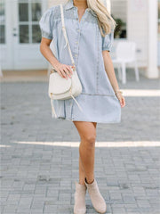 Women's Denim Babydoll Dress (Buy 2 Free Shipping)