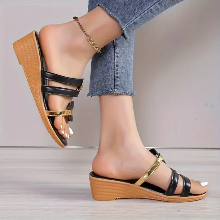 🔥LAST DAY 50% OFF🔥2024 NEW WOMEN'S OPEN TOE WEDGE ORTHOPEDIC SANDALS