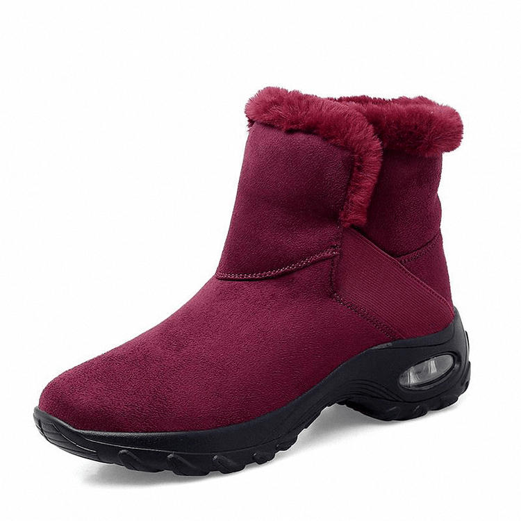 Damen-Schneestiefel mit Plüsch-Luftpolster 