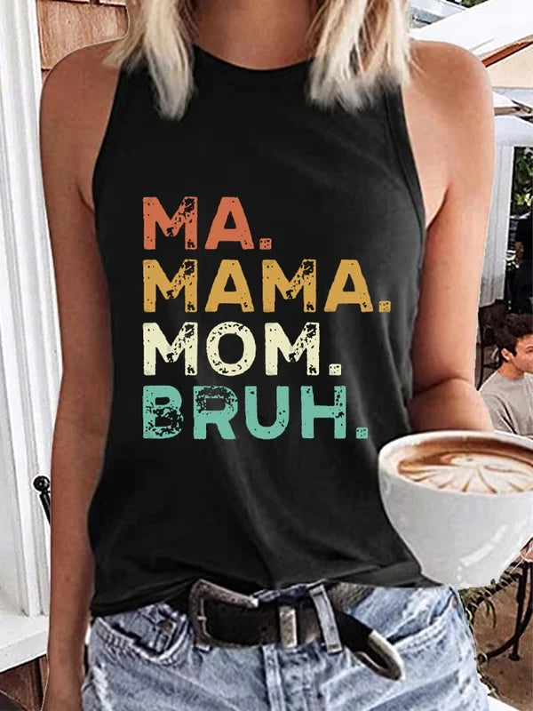 Tanktop für Damen zum Muttertag mit „Ma Mama Mom Bruh“-Aufdruck