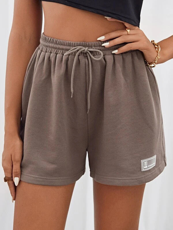 Women's Casual Drawstring Waist Sport Shorts