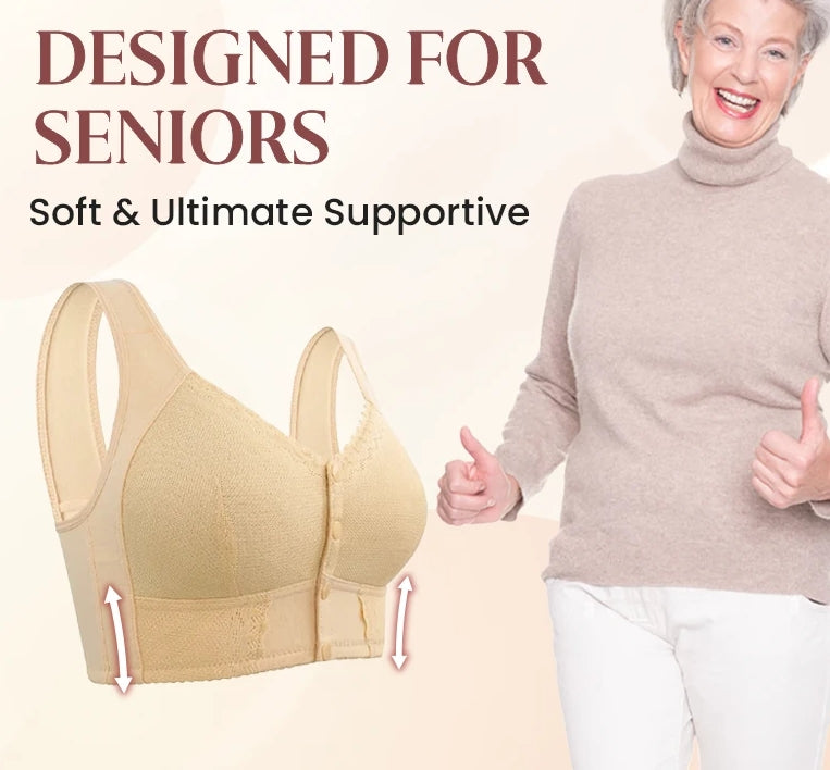 💝Hot Sale💝2024 New Stretchy Front Closure Breathable Bra for Seniors