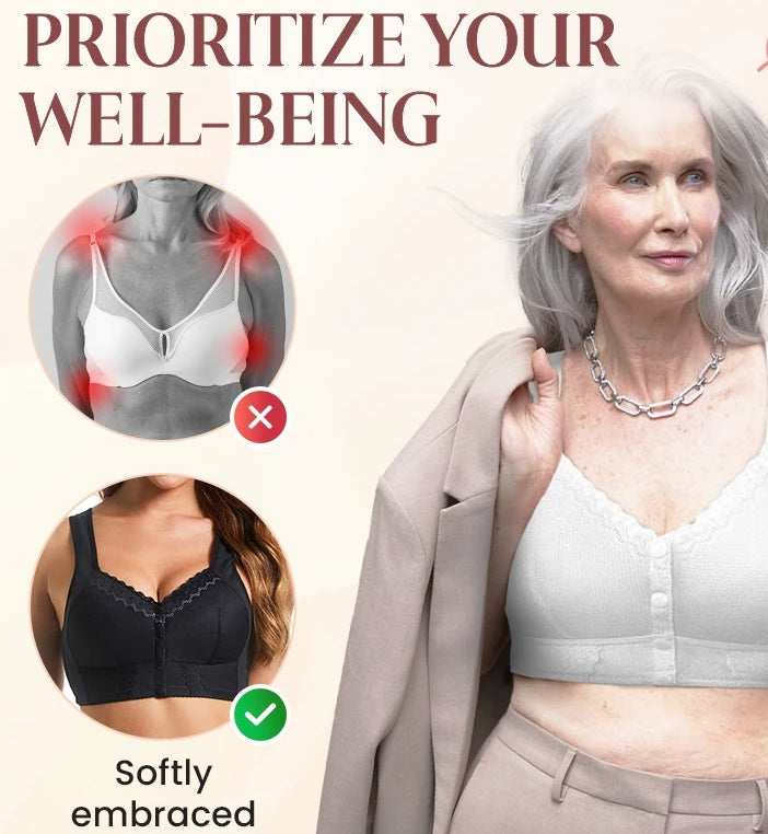 💝Hot Sale💝2024 New Stretchy Front Closure Breathable Bra for Seniors