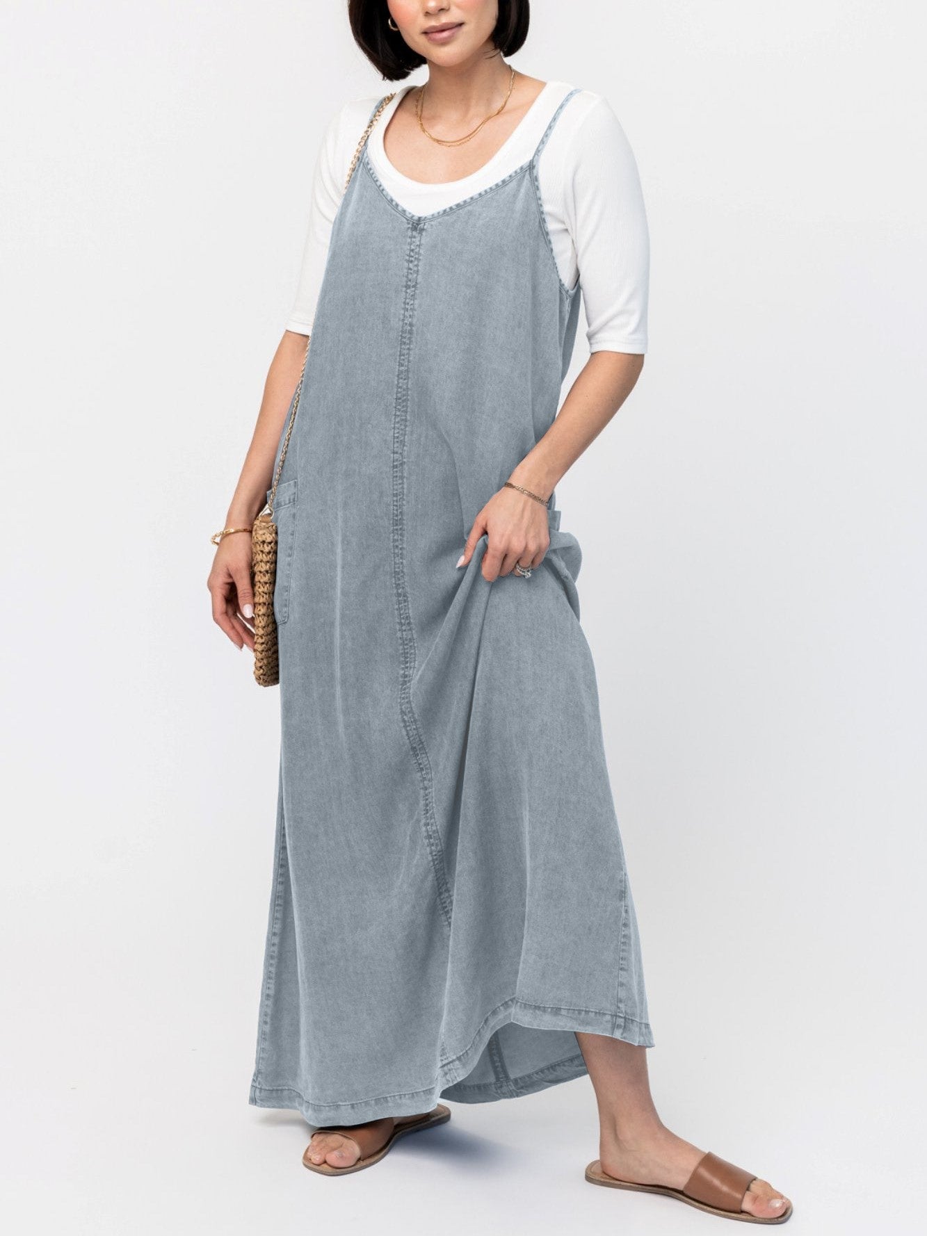 Maxi-Pulloverkleid aus Denim für Damen (Kaufen Sie 2, kostenloser Versand)