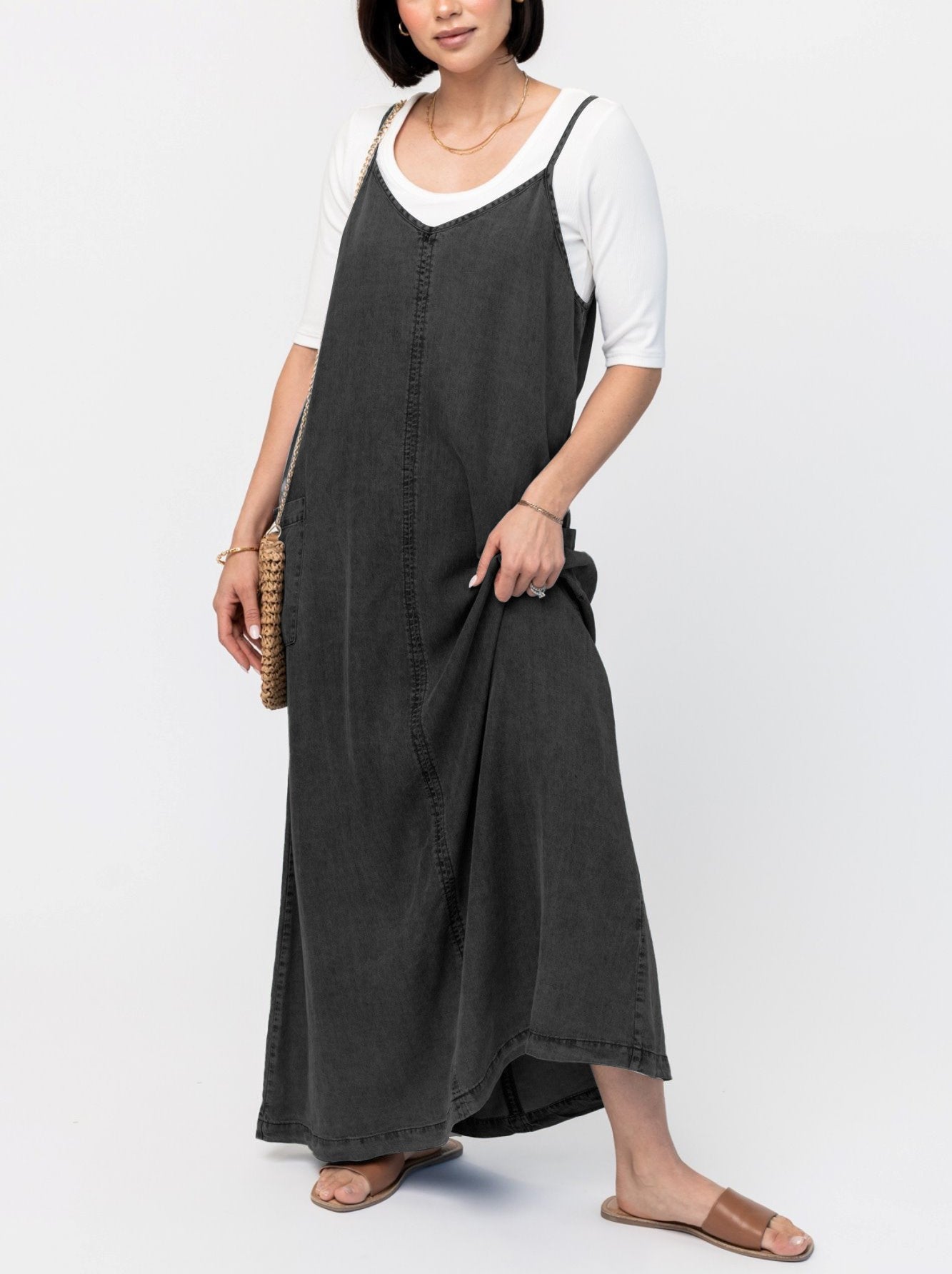 Maxi-Pulloverkleid aus Denim für Damen (Kaufen Sie 2, kostenloser Versand)