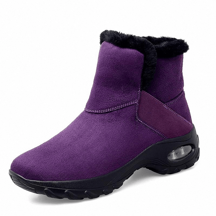 Damen-Schneestiefel mit Plüsch-Luftpolster 