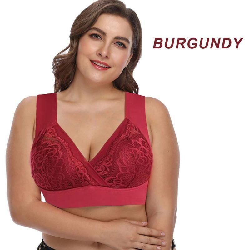 ROSY LIFT BRA – Bequemer, extra elastischer Spitzen-BH in Übergröße ohne Bügel und Stützfunktion 