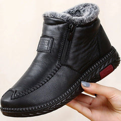 Women's Waterproof Non-slip Cotton Leather Boots 🔥HOT SALE !!!-60% OFF For a Limited Time