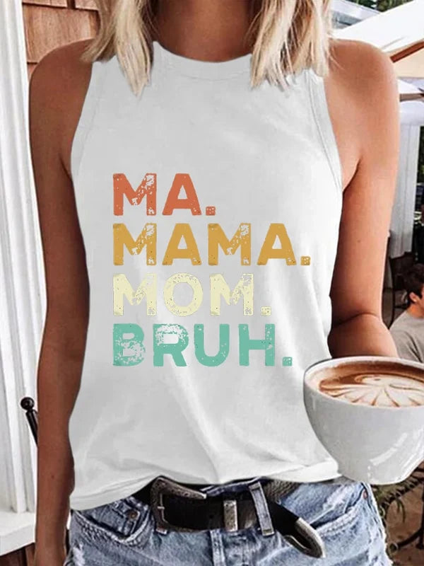 Tanktop für Damen zum Muttertag mit „Ma Mama Mom Bruh“-Aufdruck