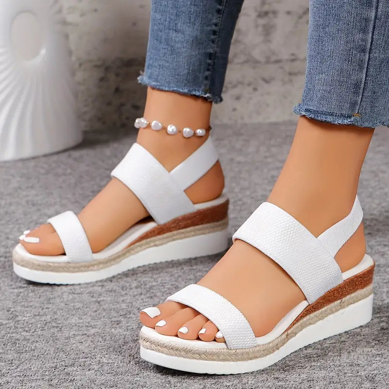 🔥LETZTER TAG 60 % RABATT🔥-Freizeitsandalen mit Keilabsatz für Damen 