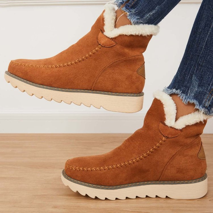 Klassische rutschfeste Schneestiefeletten für Damen 