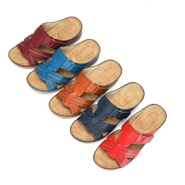 High end open toe orthopedic sandals