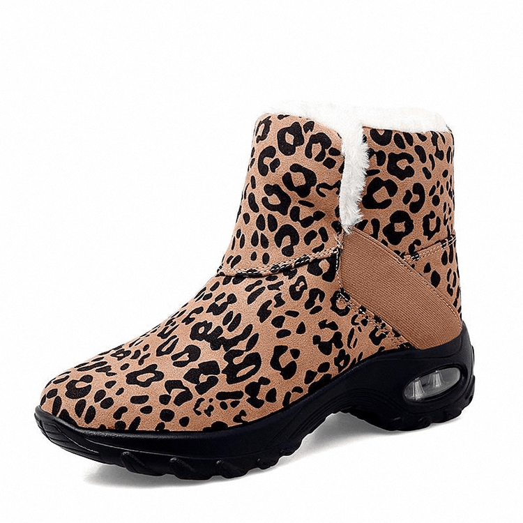 Damen-Schneestiefel mit Plüsch-Luftpolster 