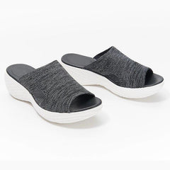 Upgraded Orthotic Slide Sandals, Knitted Sports Corrective Sandals