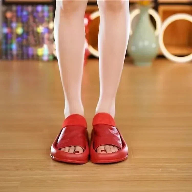 LetcloTM Plateau-Slipper aus italienischem Leder für Damen 