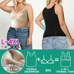 💕Compra 1 y llévate 1 GRATIS💕 Ropa interior térmica con sujetador incorporado 2 en 1 