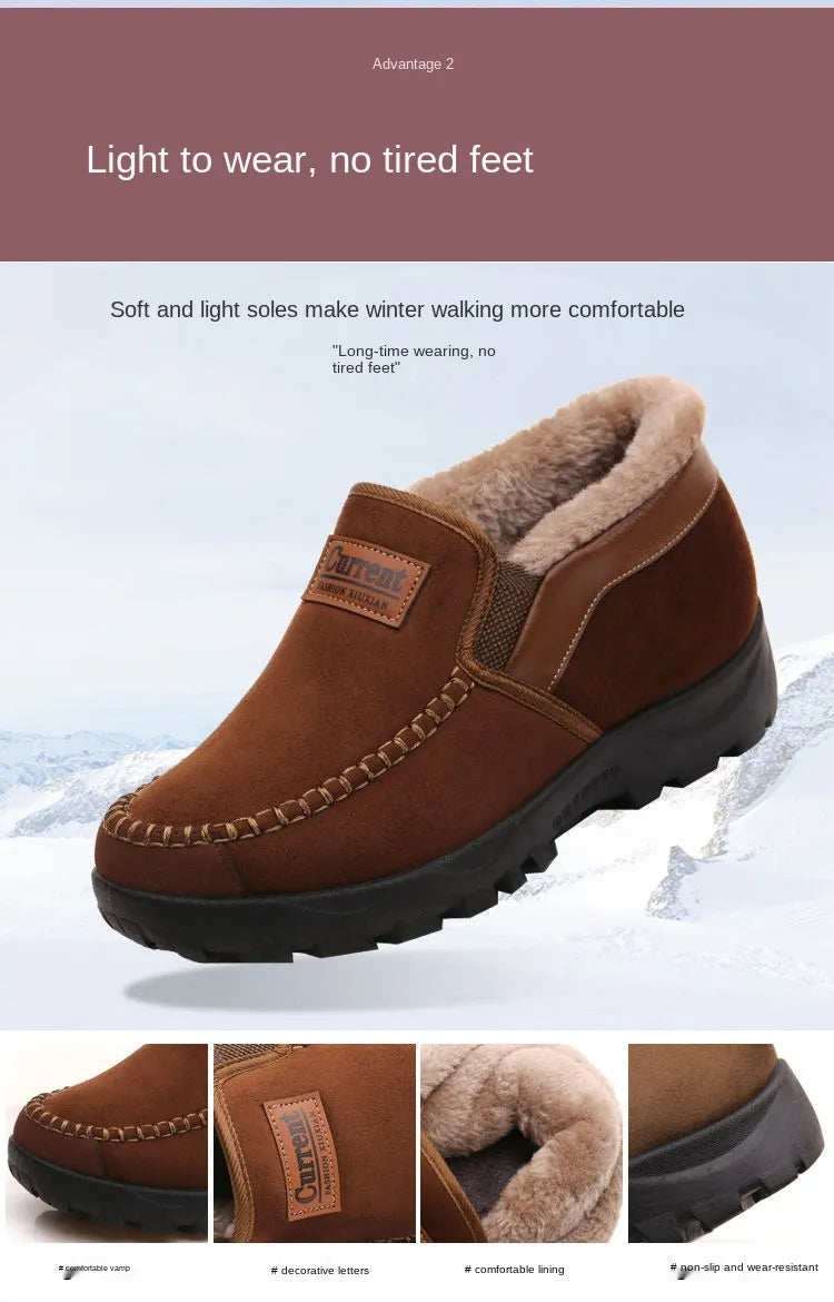 Comfortable Waterproof Warm Leather Snow Boots