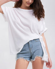 Women's Summer Side Slit Oversized T Shirts