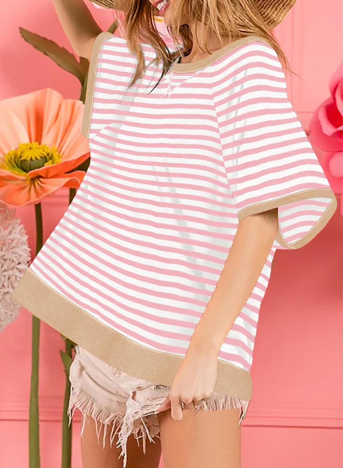 Women's Oversized Striped T Shirts (Buy 3 Free Shipping)