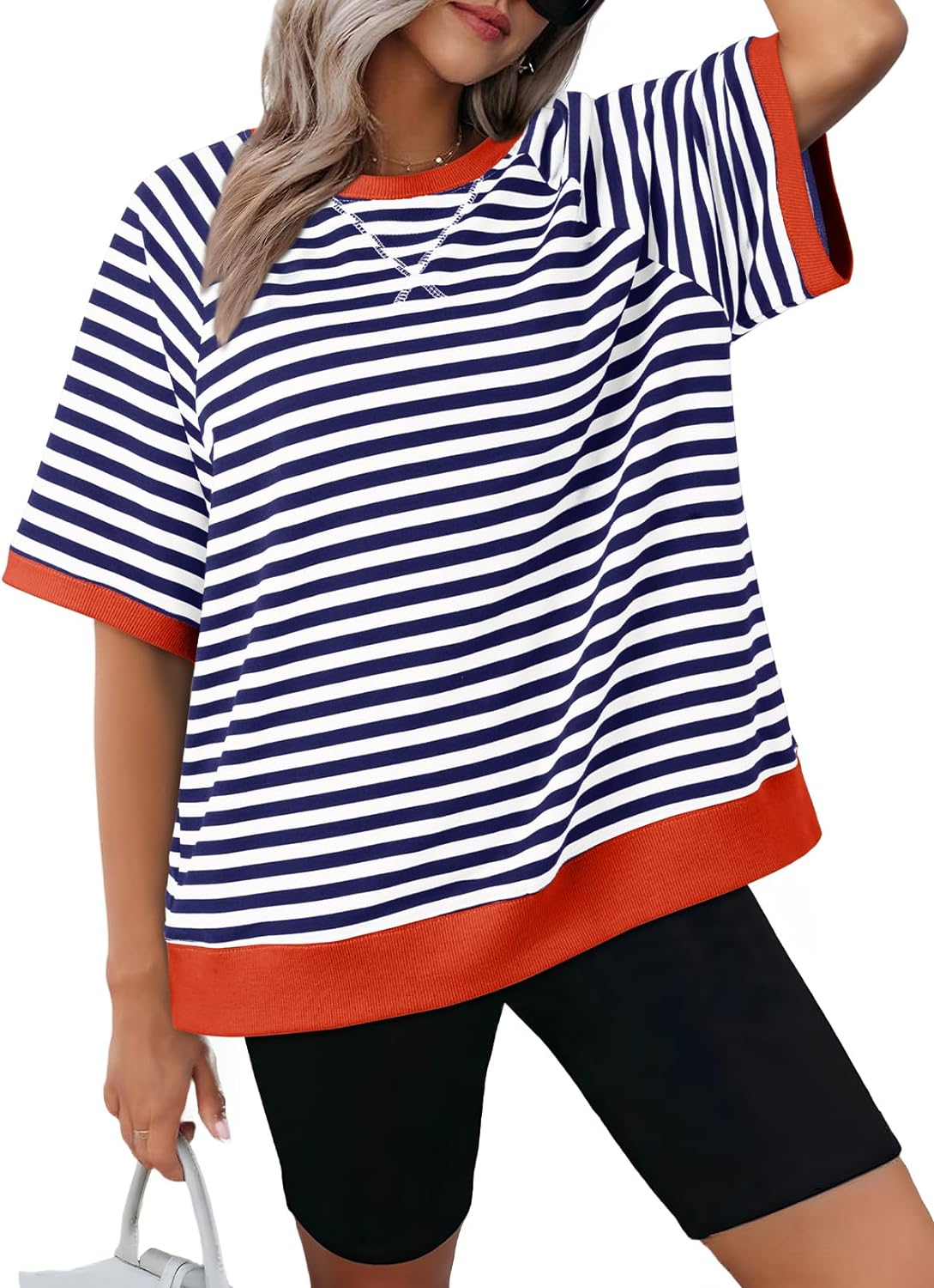 Women's Oversized Striped T Shirts (Buy 3 Free Shipping)