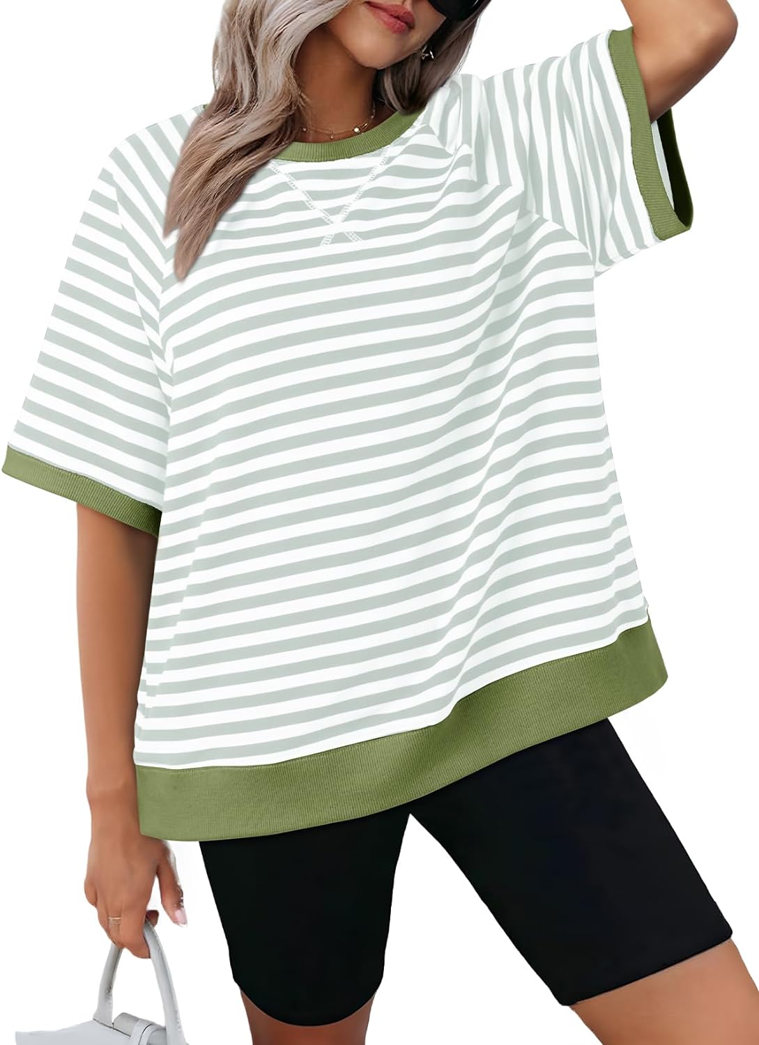 Women's Oversized Striped T Shirts (Buy 3 Free Shipping)