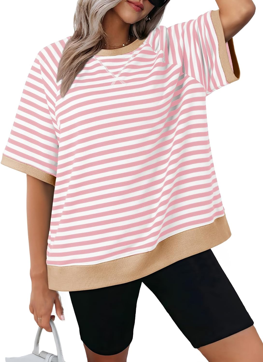 Women's Oversized Striped T Shirts (Buy 3 Free Shipping)