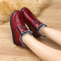 Women's Waterproof Non-slip Cotton Leather Boots 🔥HOT SALE !!!-60% OFF For a Limited Time