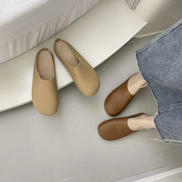 LetcloTM Damen-Slipper aus italienischem Leder / orthopädische Schuhe 