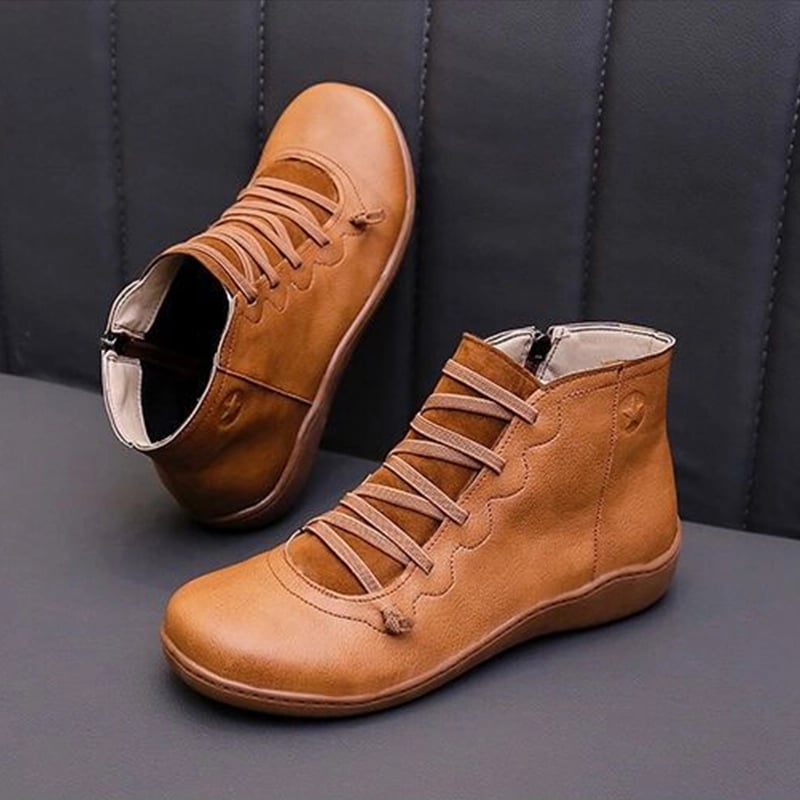 🔥Oferta especial 49 % de descuento🔥 - Botas cómodas de cuero hechas a mano para dar soporte al pie 