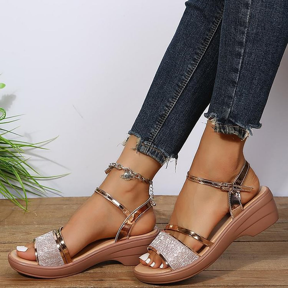 🔥LAST DAY 50% OFF🔥2024 NEW WOMEN'S OPEN TOE WEDGE ORTHOPEDIC SANDALS