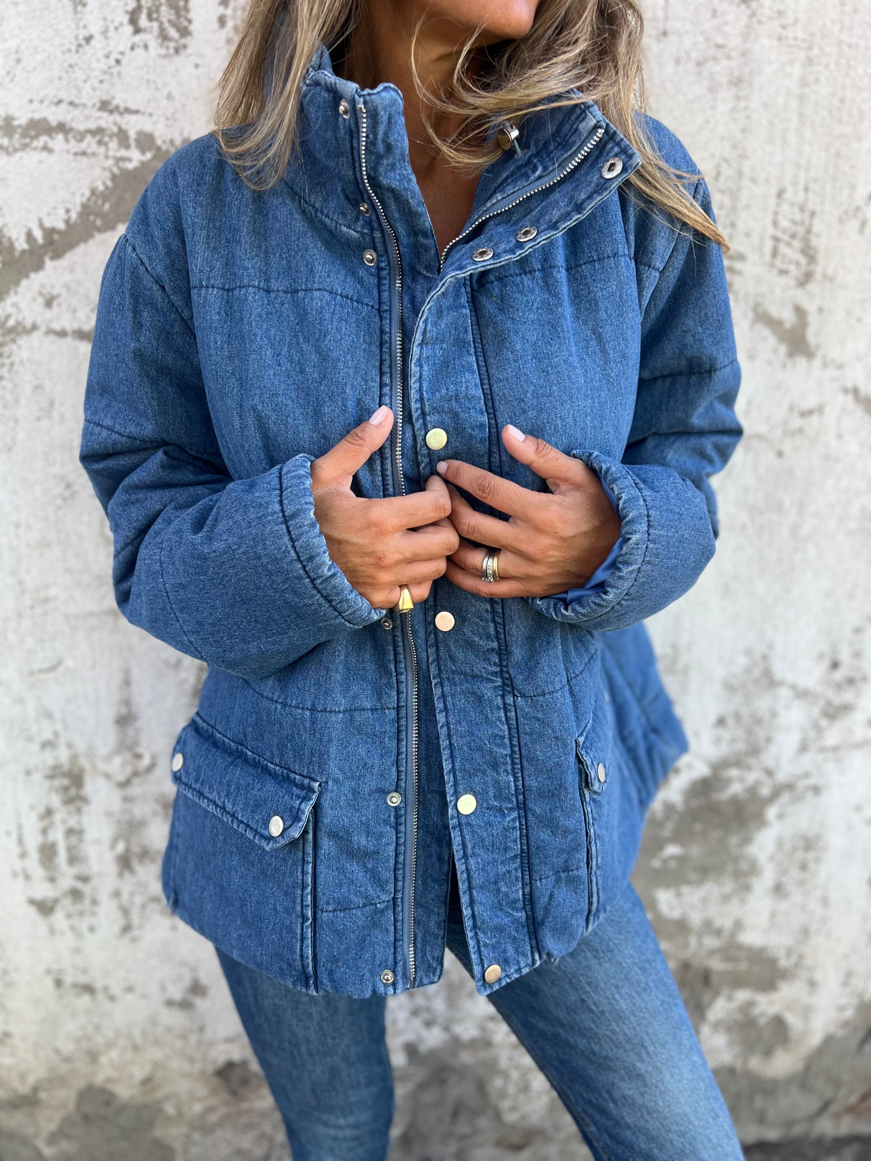 2024 New loose casual denim jacket for winter