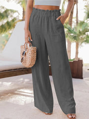 Women's Casual Ruffled Wide Leg Pants (Buy 2 Free Shipping)