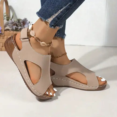 🔥Letzte Tagesaktion: 50 % RABATT - Neue orthopädische Sandalen mit offener Spitze und Strasssteinen für Damen 