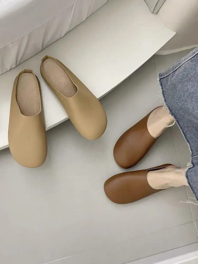 LetcloTM Damen-Slipper aus italienischem Leder / orthopädische Schuhe 