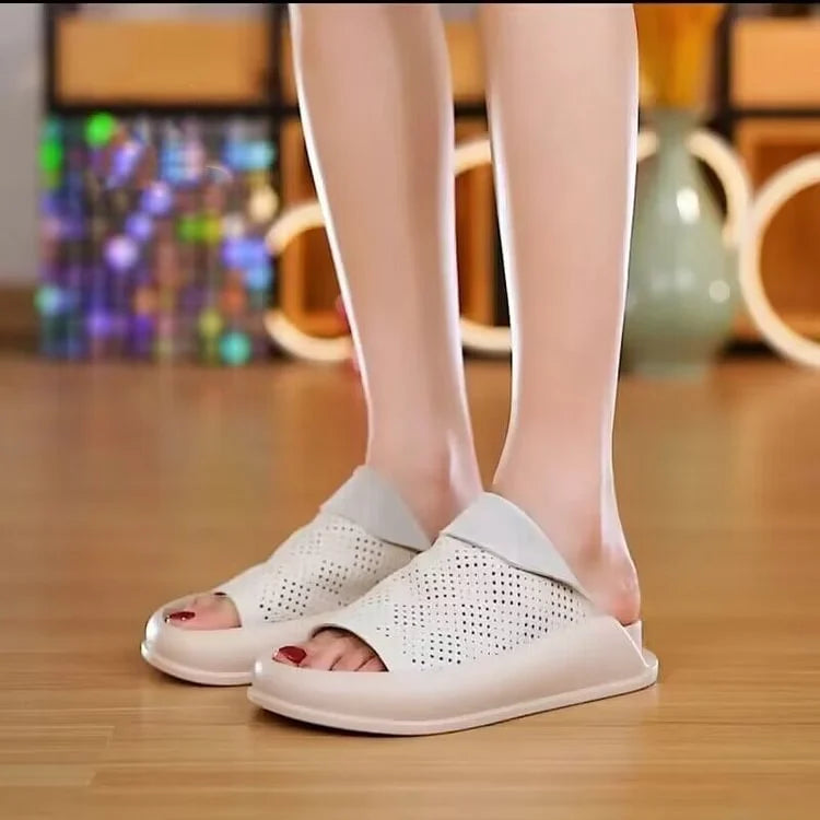 LetcloTM Plateau-Slipper aus italienischem Leder für Damen 