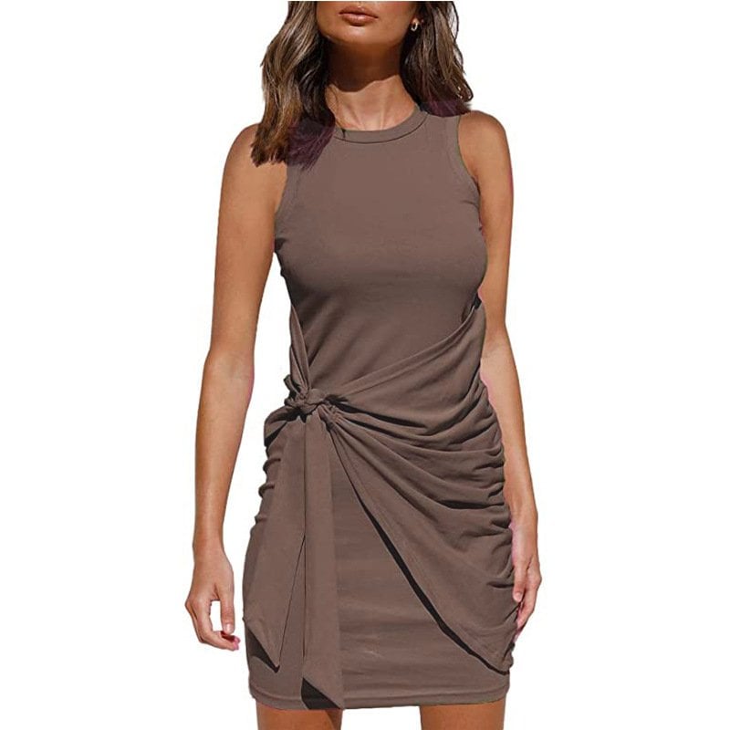 (Multiple Colour) - Casula Wrap Skirt Knit Dress