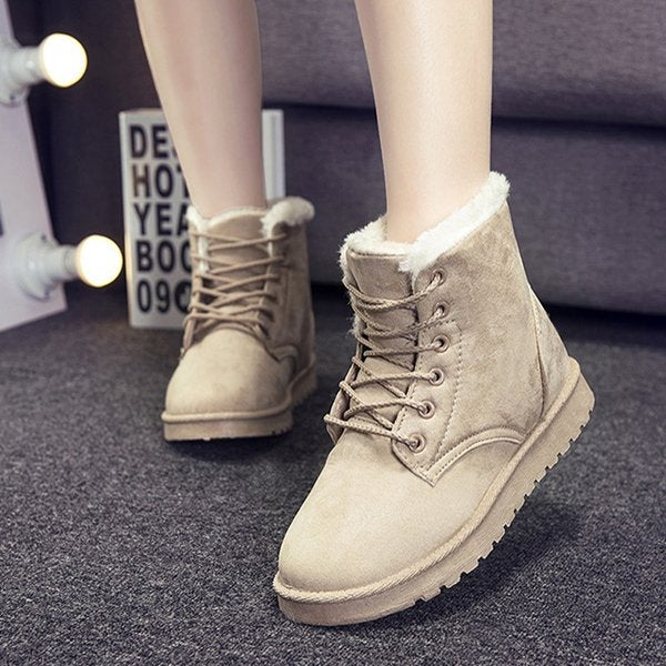 Women Fluffy Snow Boots