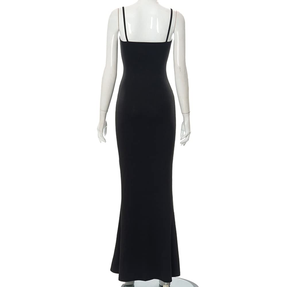 Lässiges, langes Lounge-Slip-Kleid für Damen