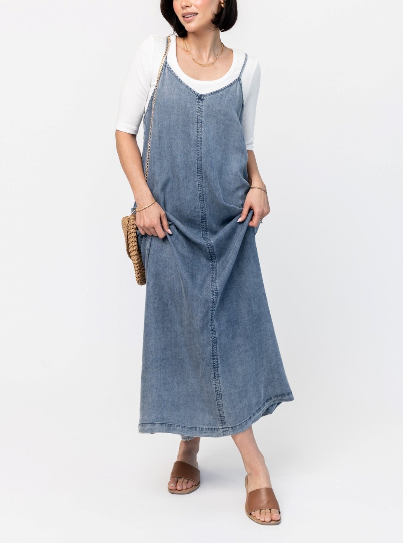 Maxi-Pulloverkleid aus Denim für Damen (Kaufen Sie 2, kostenloser Versand)