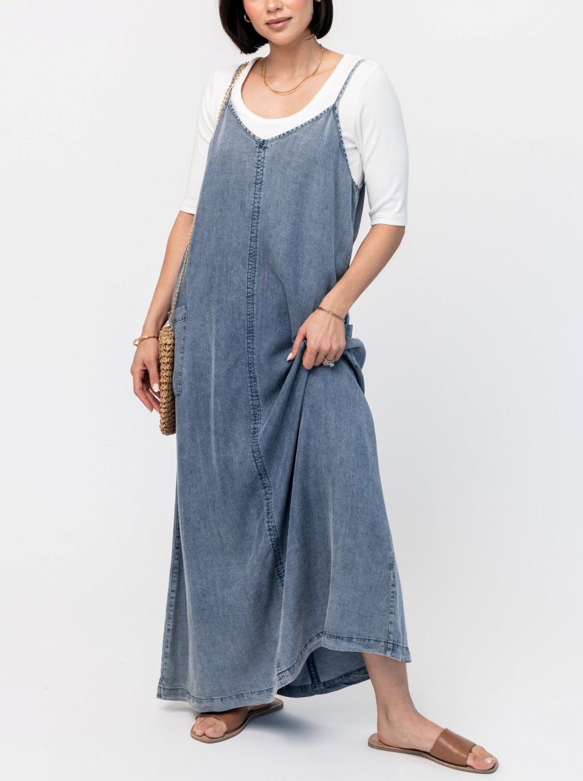 Maxi-Pulloverkleid aus Denim für Damen (Kaufen Sie 2, kostenloser Versand)