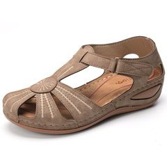 Lässige, bequeme Sandalen mit Keilabsatz