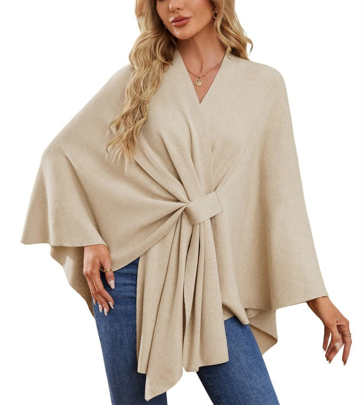 Weicher Poncho-Pullover mit offenem Vorderteil für Damen (Kaufen Sie 2, kostenloser Versand)