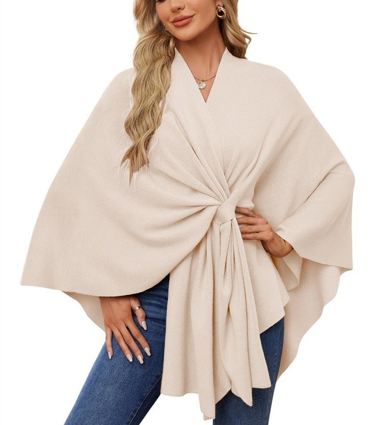 Weicher Poncho-Pullover mit offenem Vorderteil für Damen (Kaufen Sie 2, kostenloser Versand)