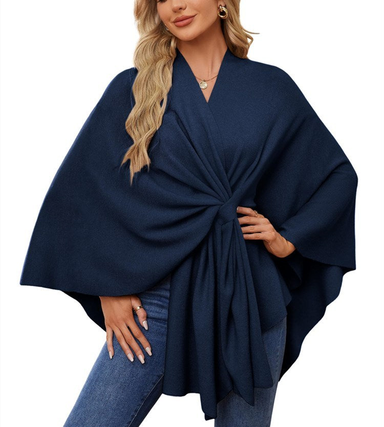 Women's Shawl Wraps Soft Open Front Poncho Sweater (Buy 2 Free Shipping)