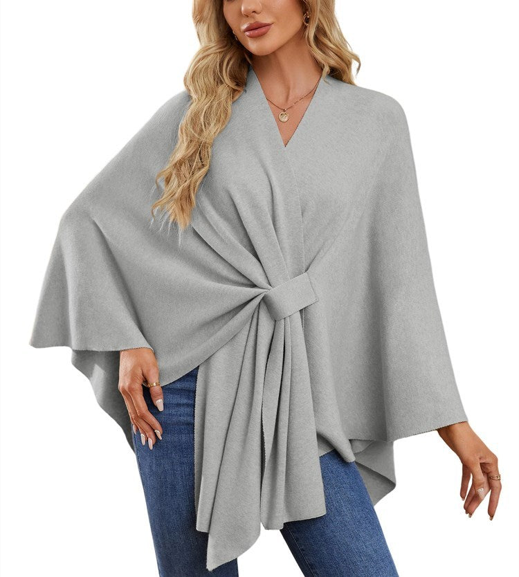 Weicher Poncho-Pullover mit offenem Vorderteil für Damen (Kaufen Sie 2, kostenloser Versand)