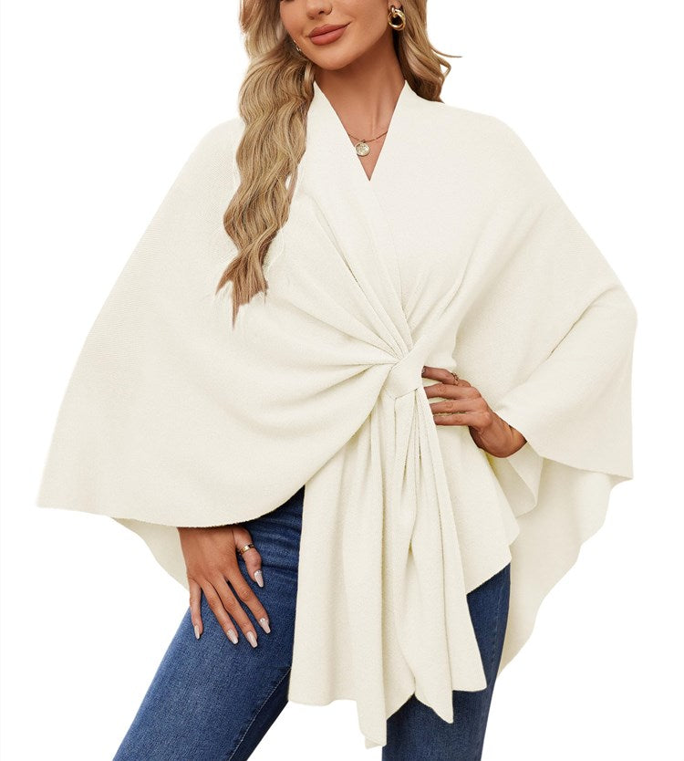 Weicher Poncho-Pullover mit offenem Vorderteil für Damen (Kaufen Sie 2, kostenloser Versand)